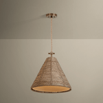 Troy Lighting | Redwood Pendant - PATINA BRASS White Cliff Studio Pendant