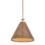 Troy Lighting | Redwood Pendant - PATINA BRASS White Cliff Studio Pendant