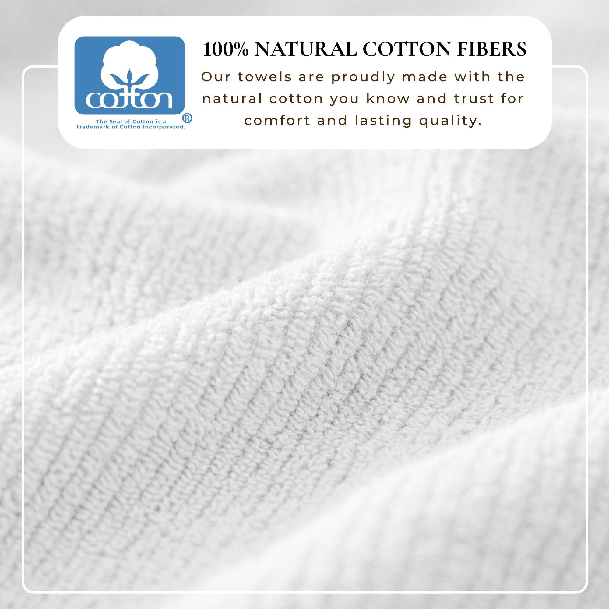 Turkish Cotton Ribbed 6-Piece Bath Towel Set - Georgiana Collection White Cliff Studio Towels