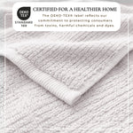 Turkish Cotton Ribbed 6-Piece Bath Towel Set - Georgiana Collection White Cliff Studio Towels