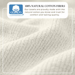 Turkish Cotton Ribbed 6-Piece Bath Towel Set - Georgiana Collection White Cliff Studio Towels