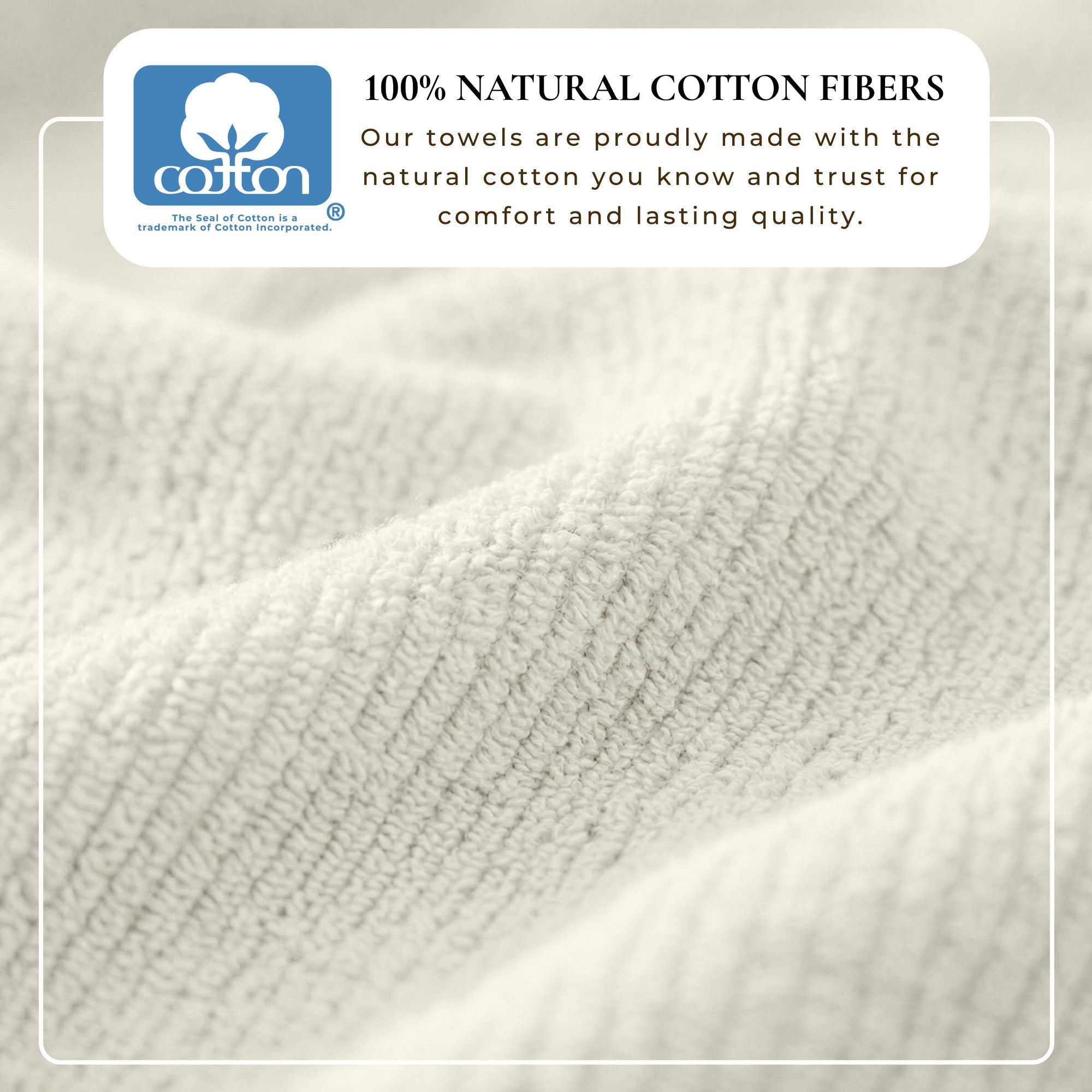 Turkish Cotton Ribbed 6-Piece Bath Towel Set - Georgiana Collection White Cliff Studio Towels