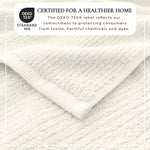 Turkish Cotton Ribbed 6-Piece Bath Towel Set - Georgiana Collection White Cliff Studio Towels