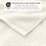 Turkish Cotton Ribbed 6-Piece Bath Towel Set - Georgiana Collection White Cliff Studio Towels