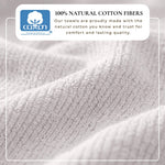 Turkish Cotton Ribbed 6-Piece Bath Towel Set - Georgiana Collection White Cliff Studio Towels