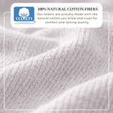 Turkish Cotton Ribbed 6-Piece Bath Towel Set - Georgiana Collection White Cliff Studio Towels