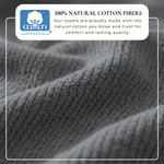 Turkish Cotton Ribbed 6-Piece Bath Towel Set - Georgiana Collection White Cliff Studio Towels