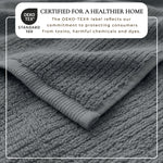 Turkish Cotton Ribbed 6-Piece Bath Towel Set - Georgiana Collection White Cliff Studio Towels