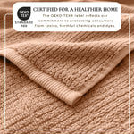 Turkish Cotton Ribbed 6-Piece Bath Towel Set - Georgiana Collection White Cliff Studio Towels