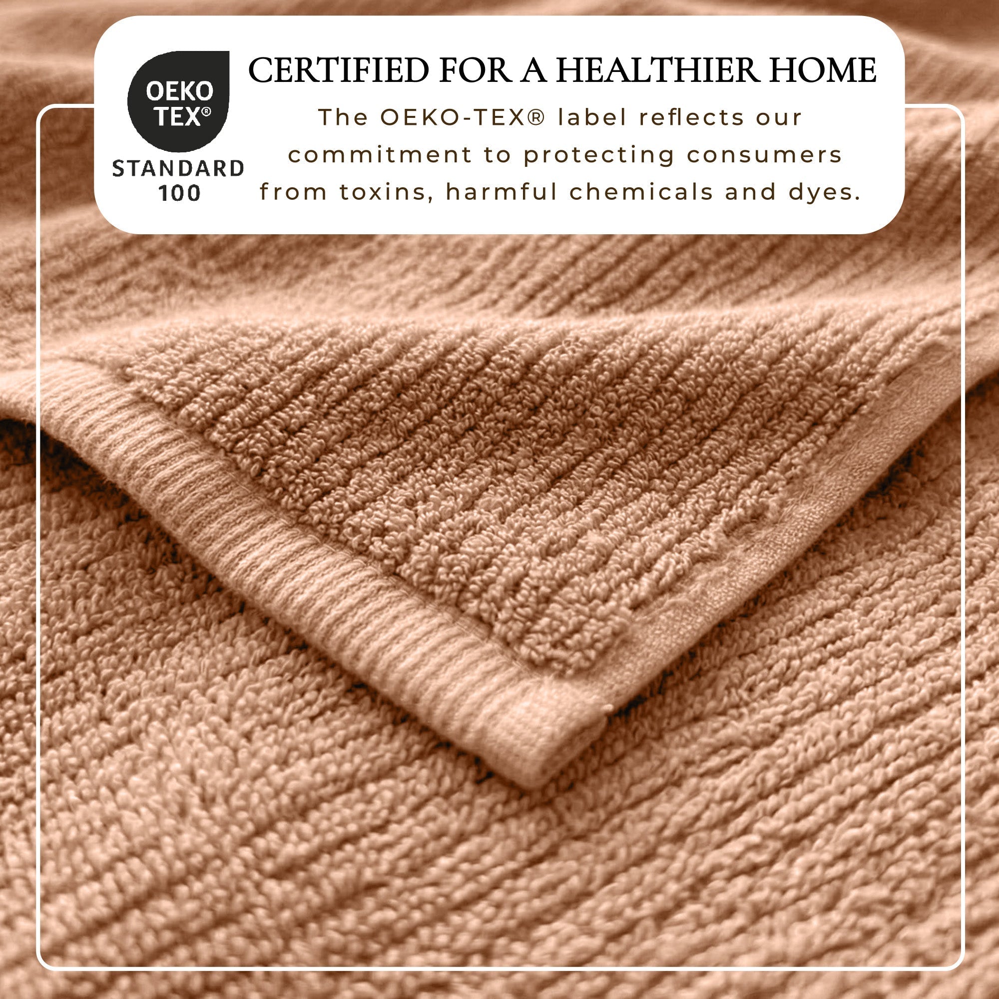 Turkish Cotton Ribbed 6-Piece Bath Towel Set - Georgiana Collection White Cliff Studio Towels