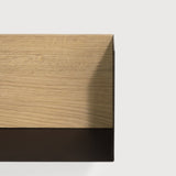 U shelf - oak - black metal White Cliff Studio Wall Shelf