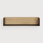 U shelf - oak - black metal White Cliff Studio Wall Shelf