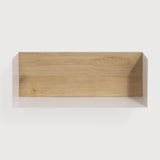 U shelf - oak - white metal White Cliff Studio Wall Shelf