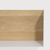 U shelf - oak - white metal White Cliff Studio Wall Shelf