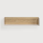 U shelf - oak - white metal White Cliff Studio Wall Shelf