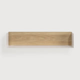 U shelf - oak - white metal White Cliff Studio Wall Shelf
