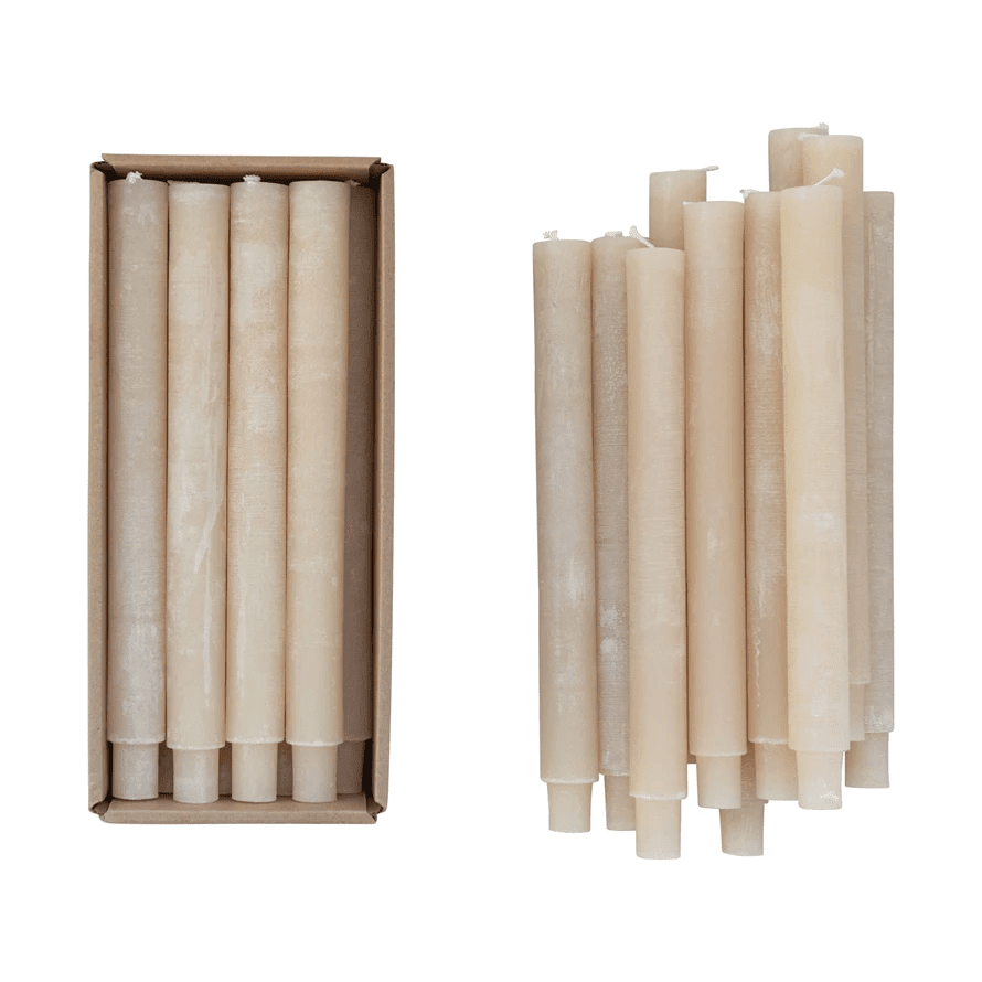 🎁 Unscented Tapered Candles, Set of 2 (3 Color Options) (100% off) White Cliff Studio