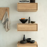 Utilitile wall hanger - varnished oak - 5 hangers White Cliff Studio Coat Hooks