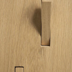 Utilitile wall hanger - varnished oak - 5 hangers White Cliff Studio Coat Hooks