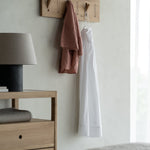Utilitile wall hanger - varnished oak - 6 hangers White Cliff Studio Coat Hooks