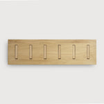 Utilitile wall hanger - varnished oak - 6 hangers White Cliff Studio Coat Hooks