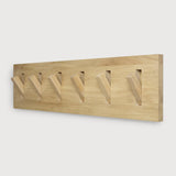 Utilitile wall hanger - varnished oak - 6 hangers White Cliff Studio Coat Hooks