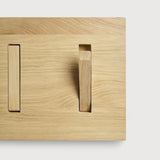Utilitile wall hanger - varnished oak - 6 hangers White Cliff Studio Coat Hooks