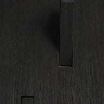 Utilitile wall hanger - varnished oak - black - 5 hangers White Cliff Studio Coat Hooks