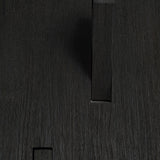 Utilitile wall hanger - varnished oak - black - 5 hangers White Cliff Studio Coat Hooks