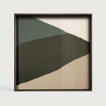 Wabi Sabi tray - glass - Blue - square - S White Cliff Studio Trays