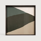 Wabi Sabi tray - glass - Blue - square - S White Cliff Studio Trays