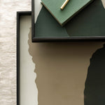 Wabi Sabi tray - glass - Cream - square - L White Cliff Studio Trays