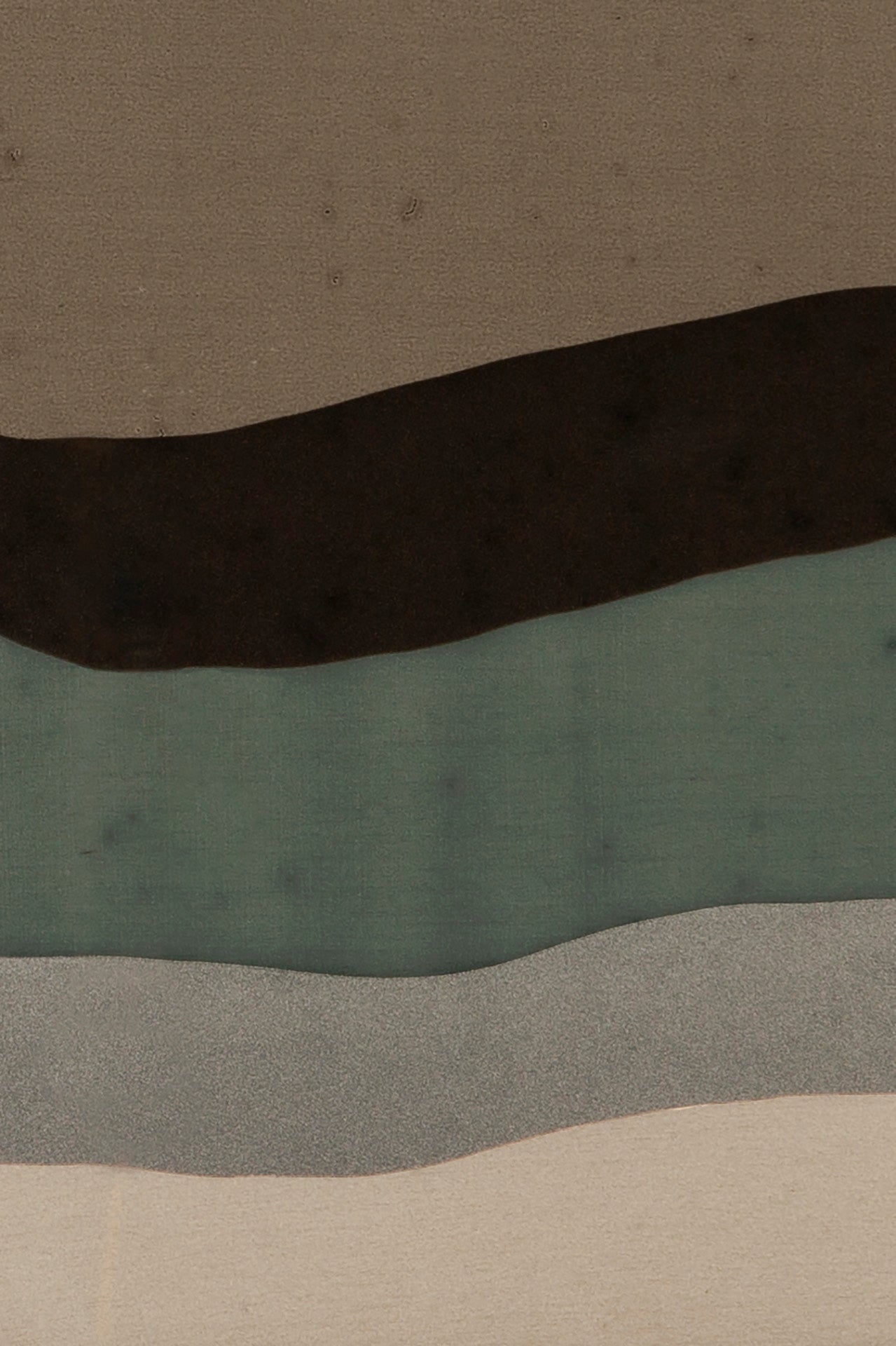 Wabi Sabi tray - glass - Graphite - oblong - M White Cliff Studio Trays