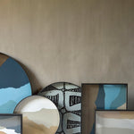 Wabi Sabi tray - glass - Sand - round - S White Cliff Studio Trays