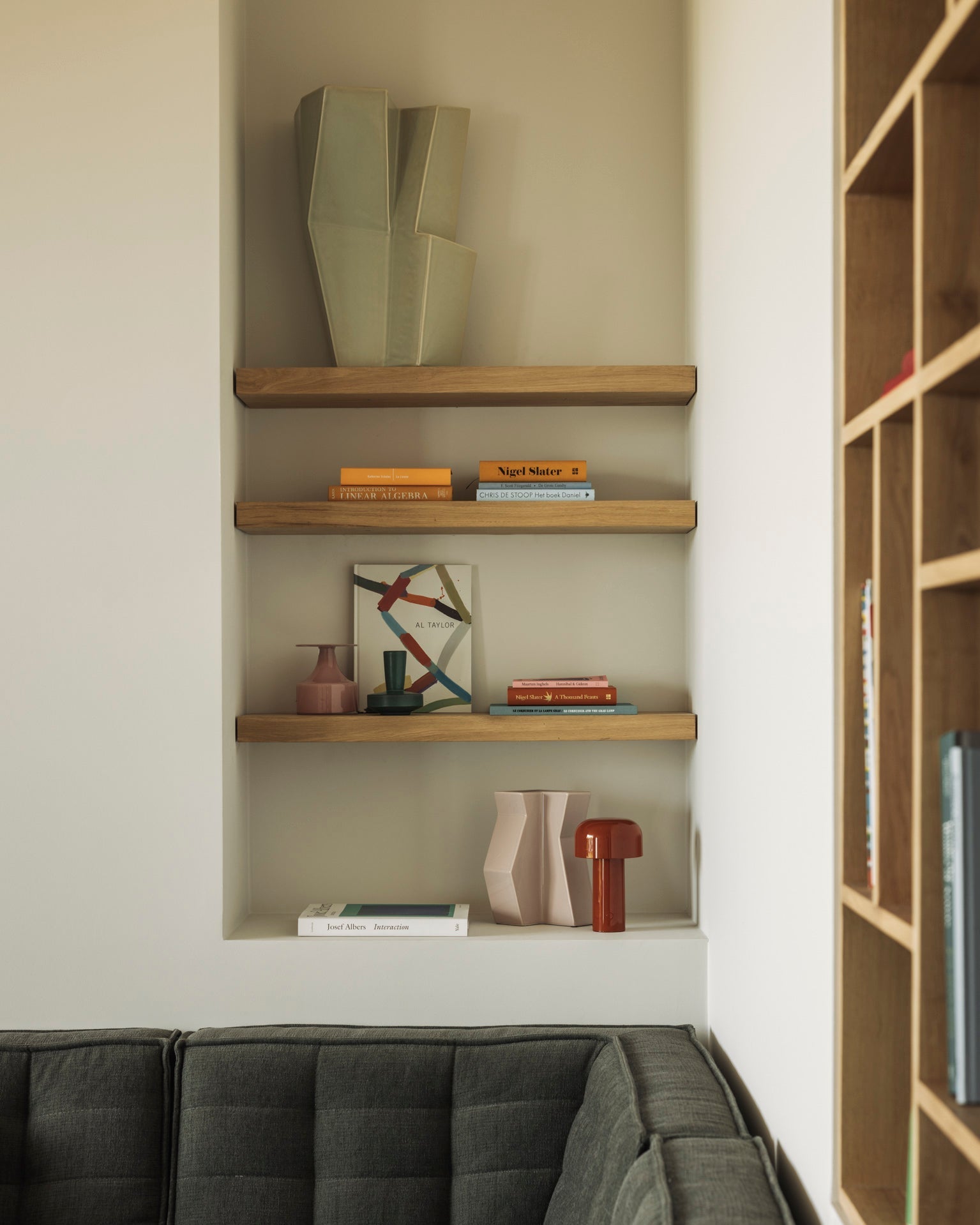 Wall shelf - oak White Cliff Studio Wall Shelf