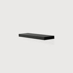 Wall shelf - varnished oak - black White Cliff Studio Wall Shelf