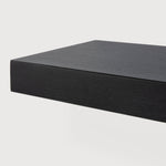 Wall shelf - varnished oak - black White Cliff Studio Wall Shelf