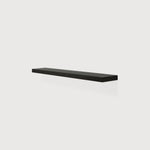Wall shelf - varnished oak - black White Cliff Studio Wall Shelf