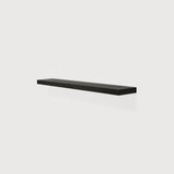 Wall shelf - varnished oak - black White Cliff Studio Wall Shelf
