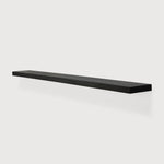 Wall shelf - varnished oak - black White Cliff Studio Wall Shelf