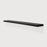 Wall shelf - varnished oak - black White Cliff Studio Wall Shelf