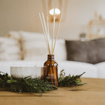 Warm and Cozy Amber Reed Diffuser White Cliff Studio Reed Diffusers