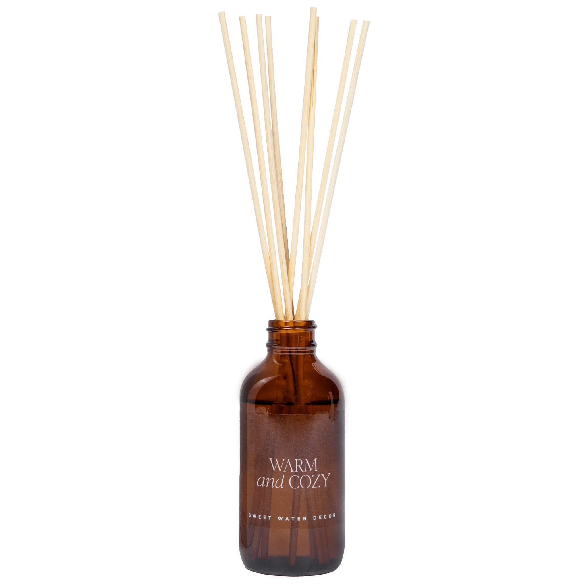 Warm and Cozy Amber Reed Diffuser White Cliff Studio Reed Diffusers