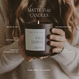 Warm and Cozy Soy Candle - Brown Matte Jar - 15 oz White Cliff Studio Candles and Candle Accessories