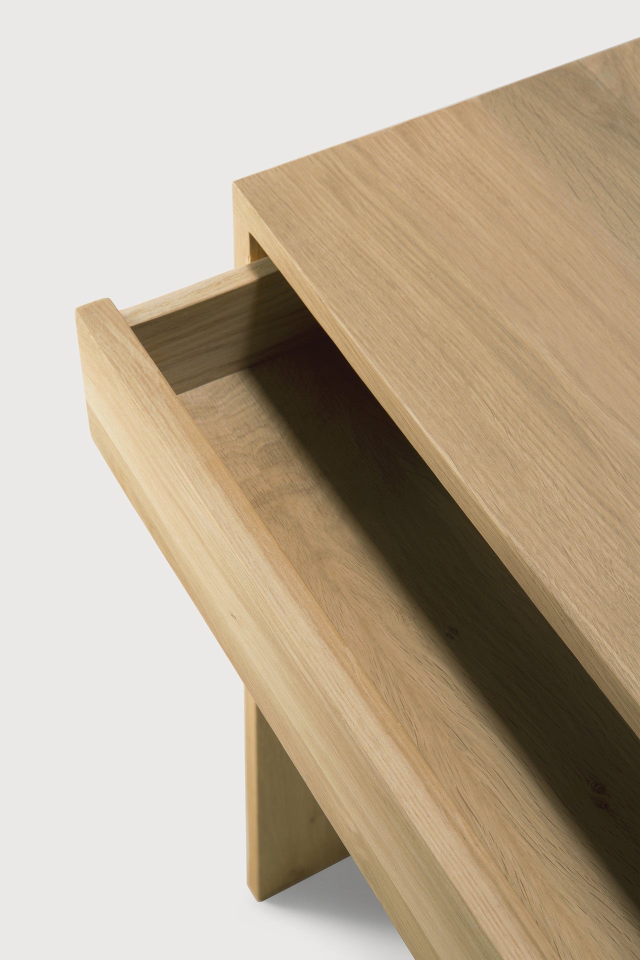 Wave desk - oak - 1 drawer - rectangular White Cliff Studio Desk