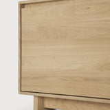 Wave TV cupboard - oak - 2 doors - 1 flip - down door - 1 drawer White Cliff Studio Media Console