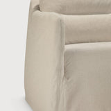 Weave lounge chair - Bone fabric - removable cover White Cliff Studio Lounge Chair