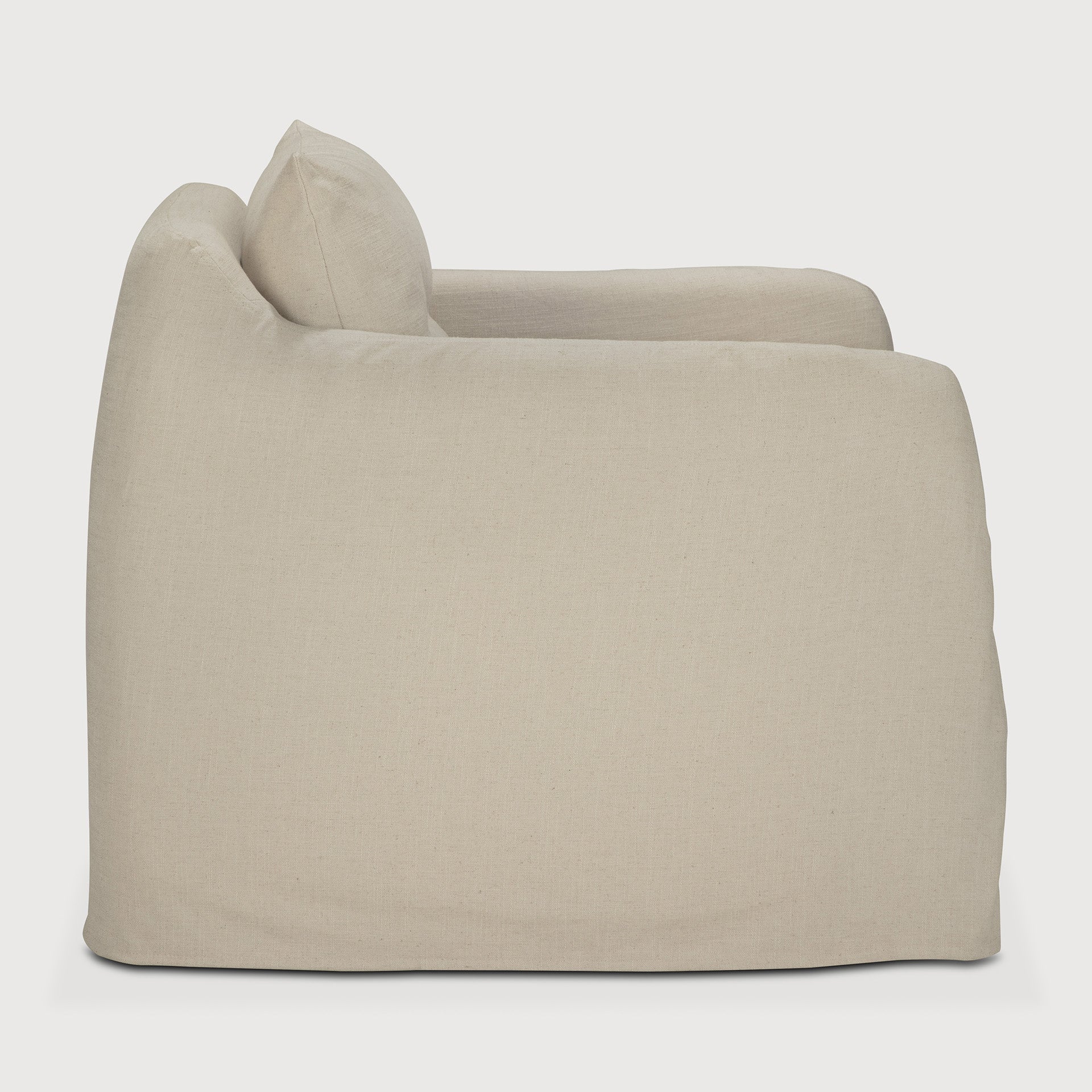 Weave lounge chair - Bone fabric - removable cover White Cliff Studio Lounge Chair