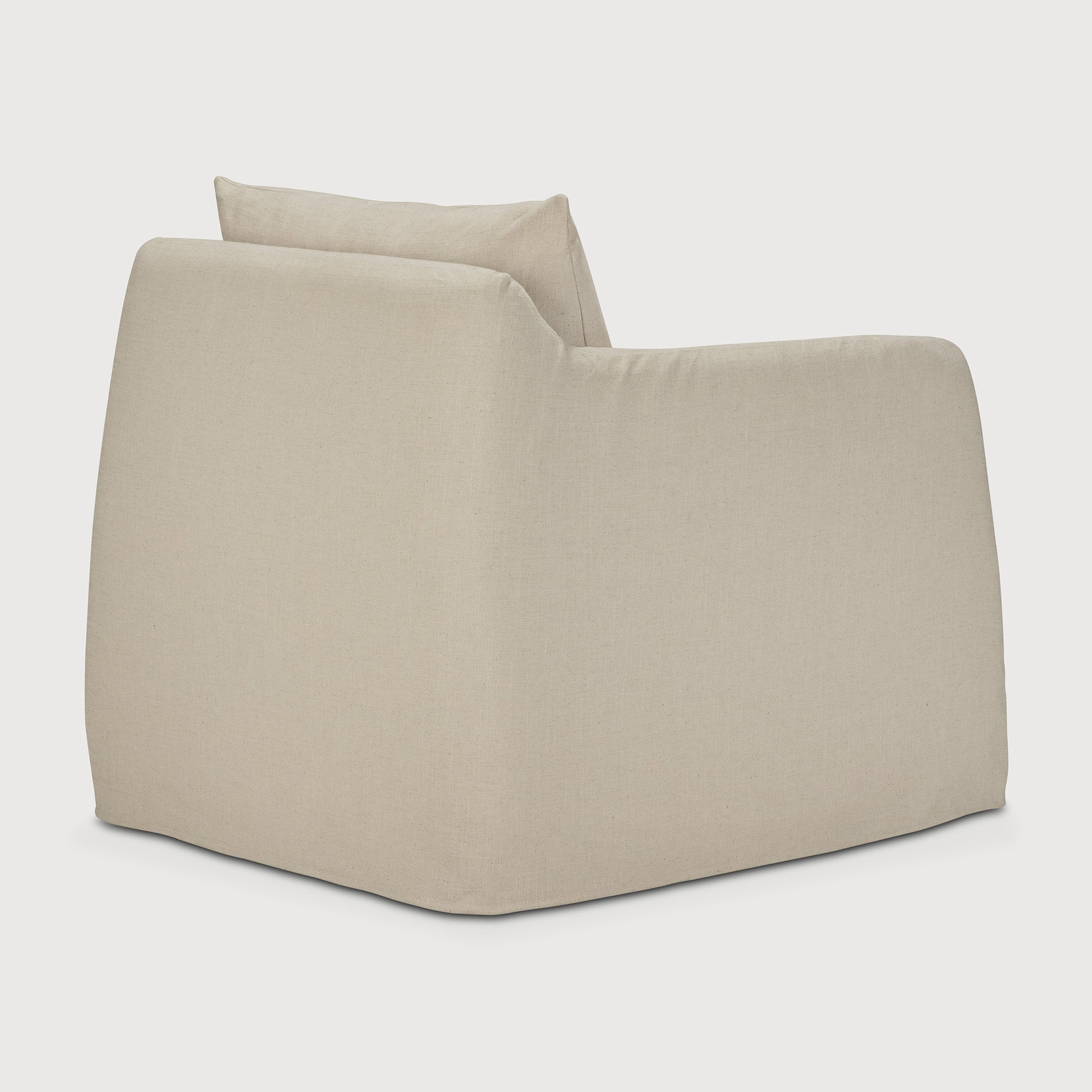 Weave lounge chair - Bone fabric - removable cover White Cliff Studio Lounge Chair