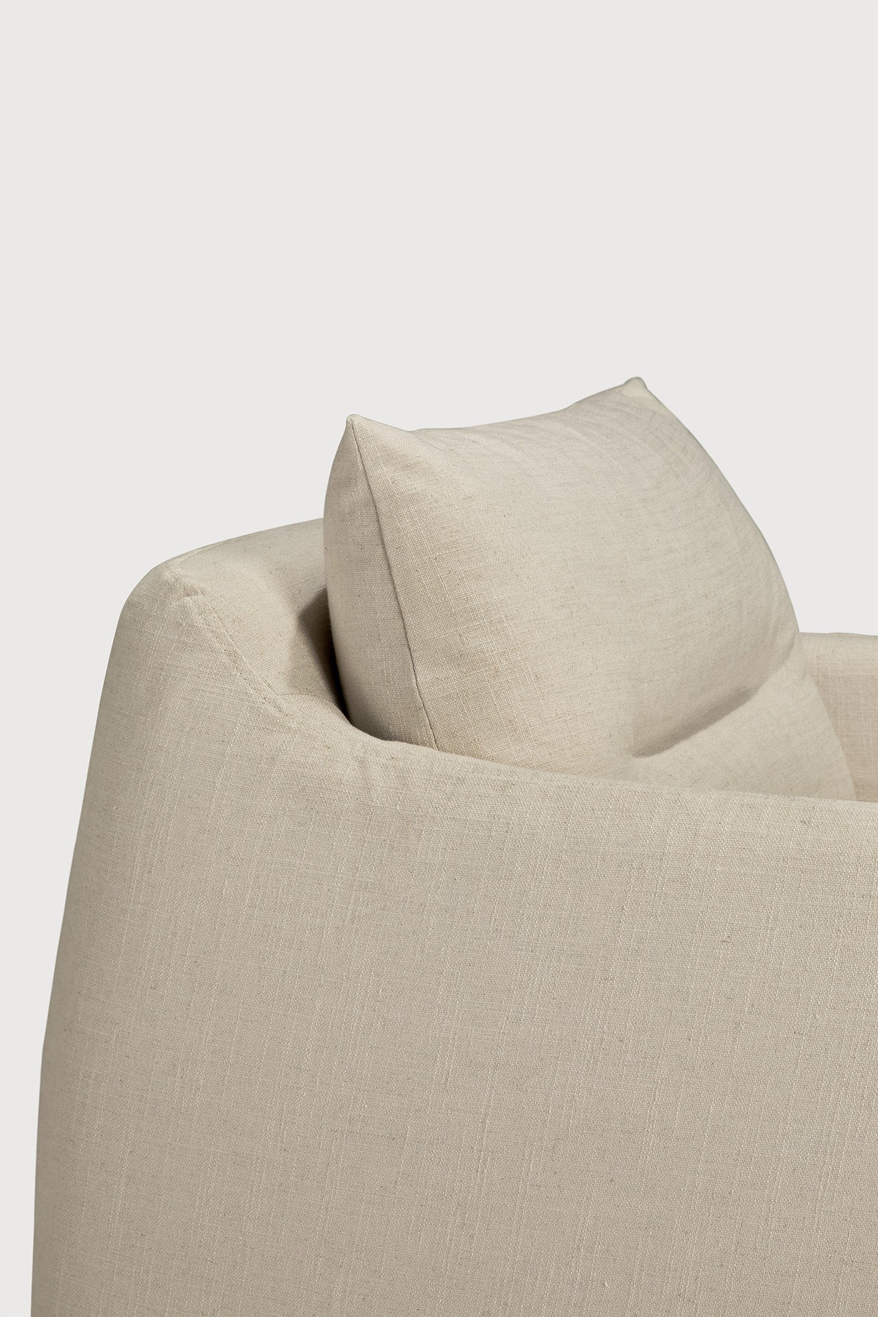 Weave lounge chair - Bone fabric - removable cover White Cliff Studio Lounge Chair